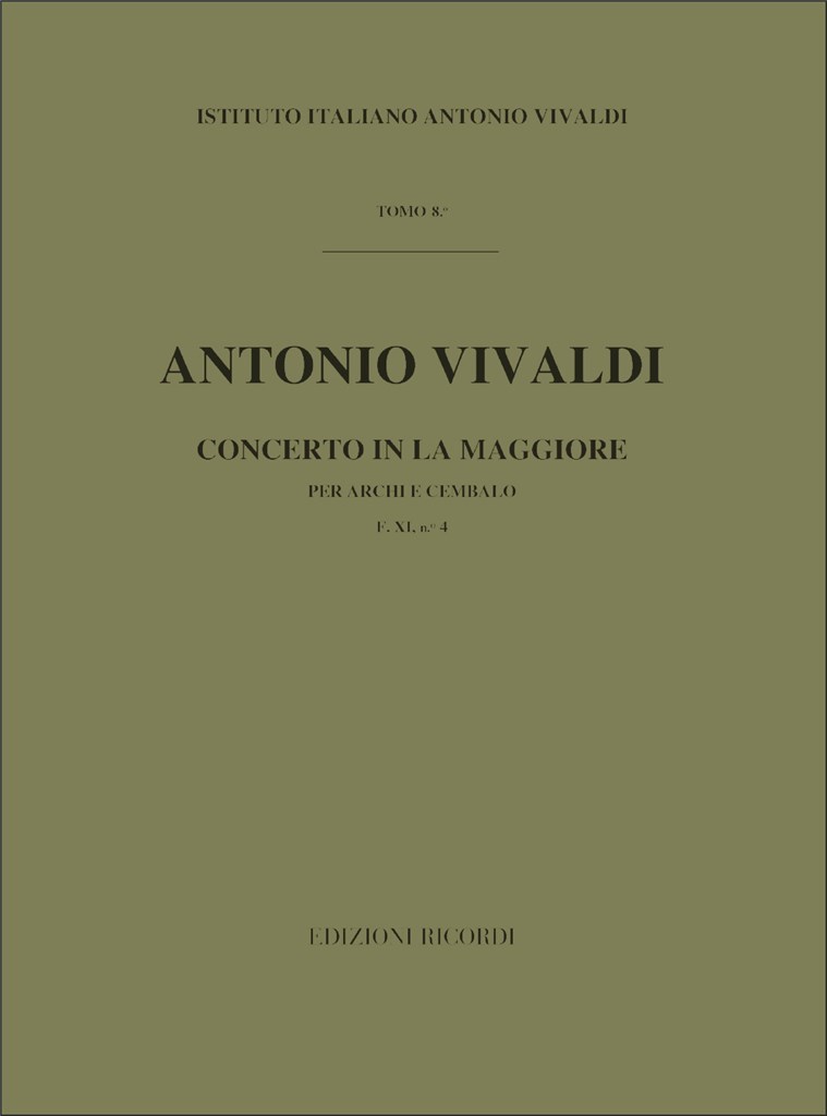 Concerti Per Archi E B.C.: In La Rv 158